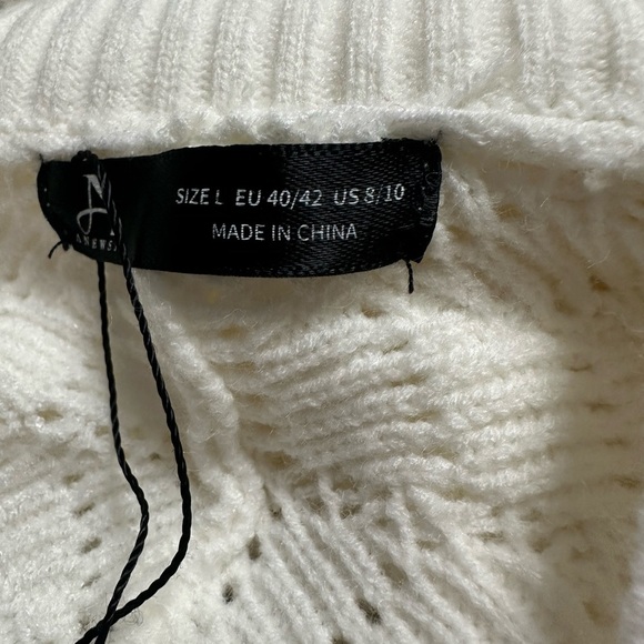 Crochet Cream Maxi Dress - Picture 7 of 15